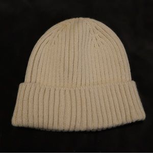 Cream colored beanie